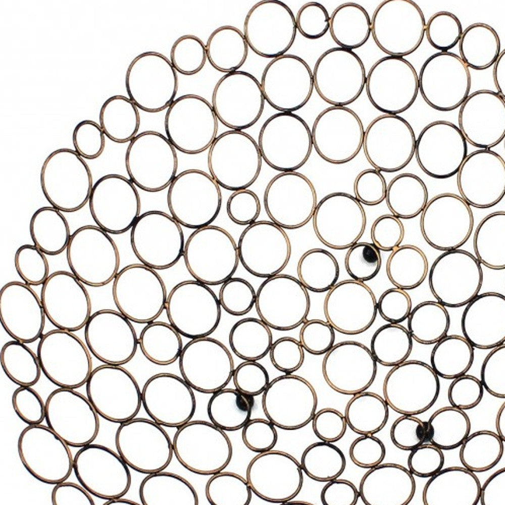 18.5 x 18.5 x 4.5 Bronze Decorative Metal Tray-5