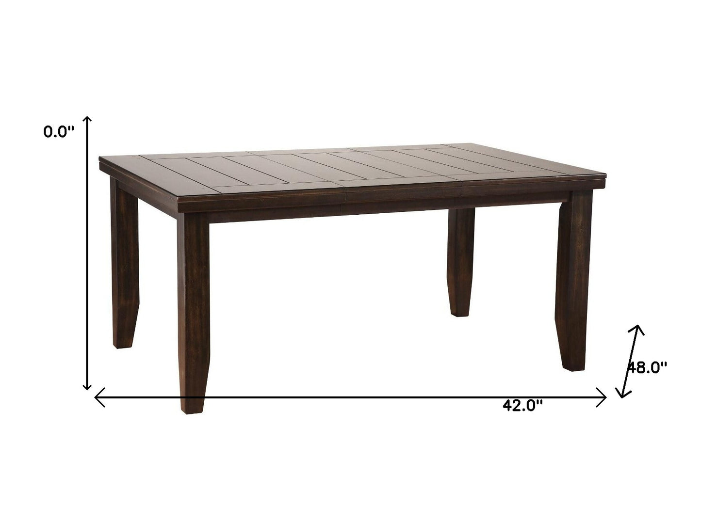 42" X 48-66" Espresso Dining Table-3