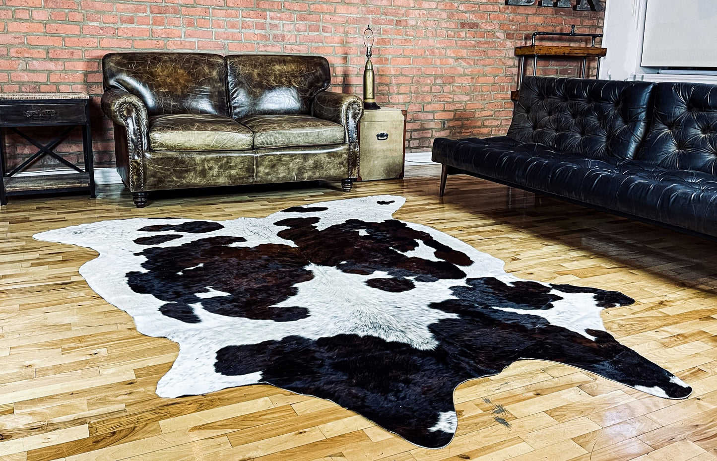 72" x 84" Tricolor Cowhide - Rug-1