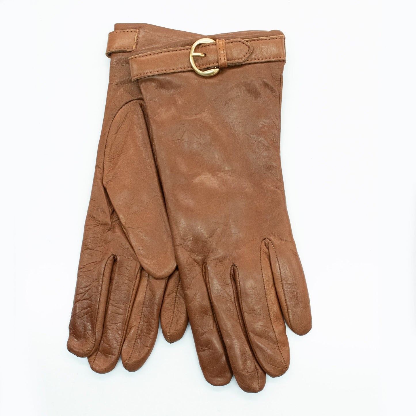 LEATHER GLOVES WITH BELT-0