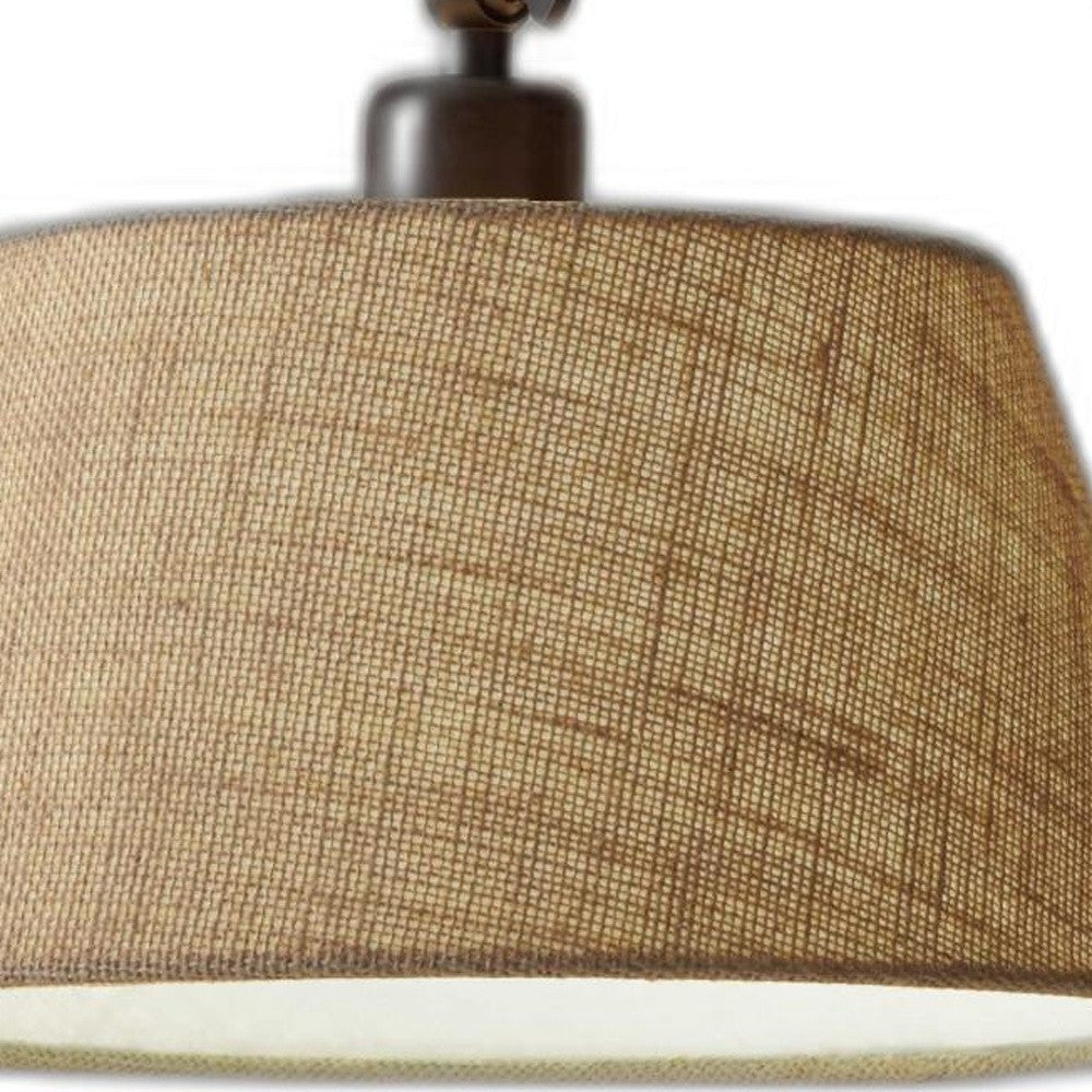 Dark Bronze Metal Swing Arm Adjustable Table Lamp-5