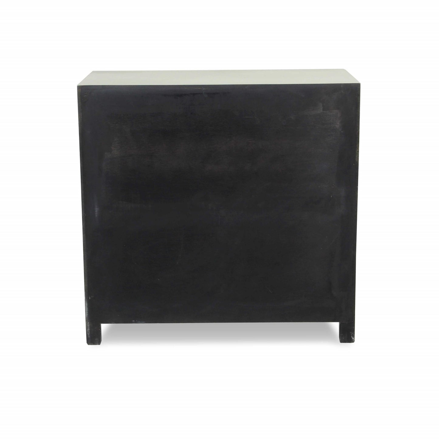 Sea Salt Blue and White Shutter Accent Cabinet-4