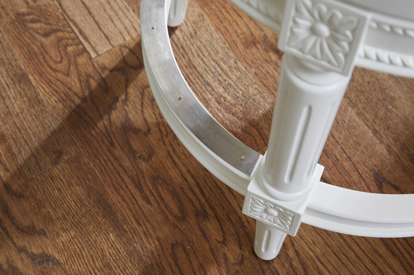 Modern Farmhouse White Counter Height Bar Stool-3