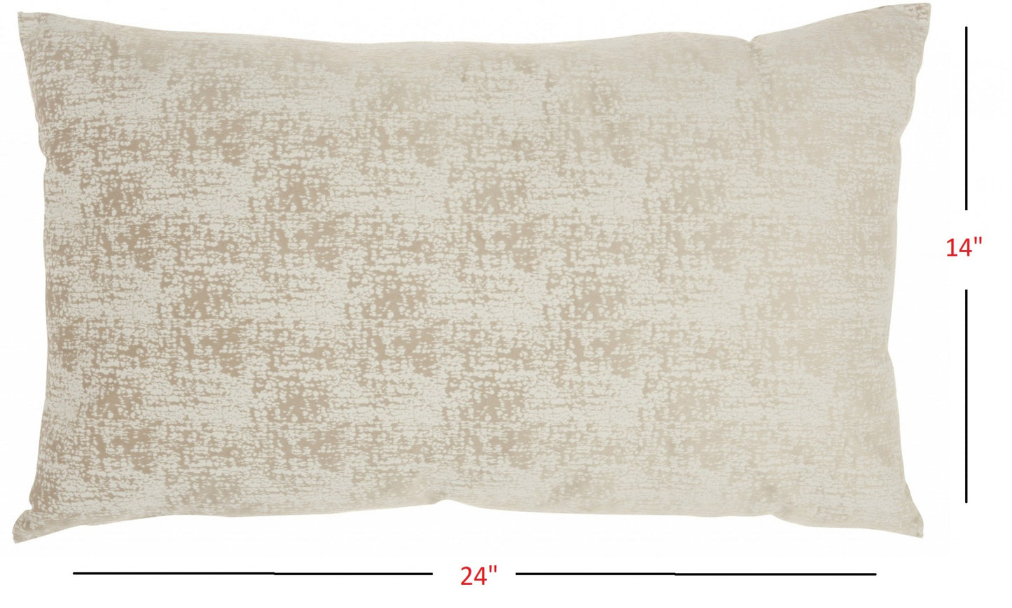 Beige Distressed Gradient Lumbar Pillow-4