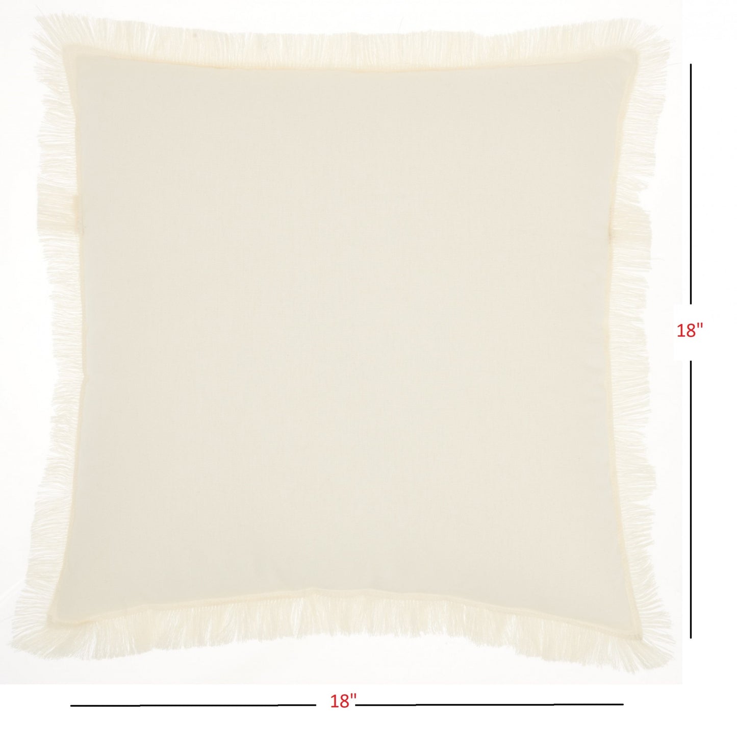 Solid Ivory Contemporary Throw Pillow-4