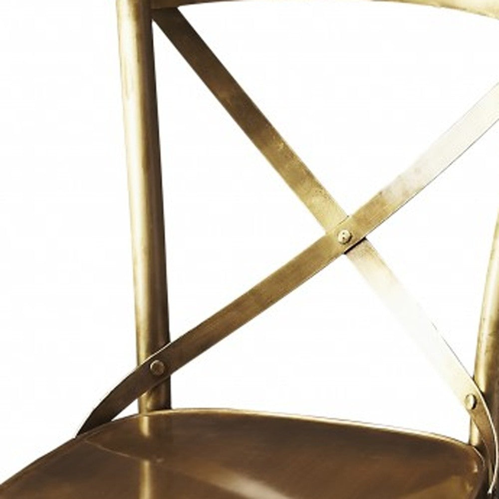 Antique Gold Bar Stool-4