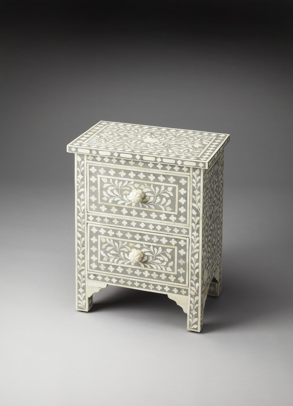 Vivienne Grey Bone Inlay Accent Chest-4