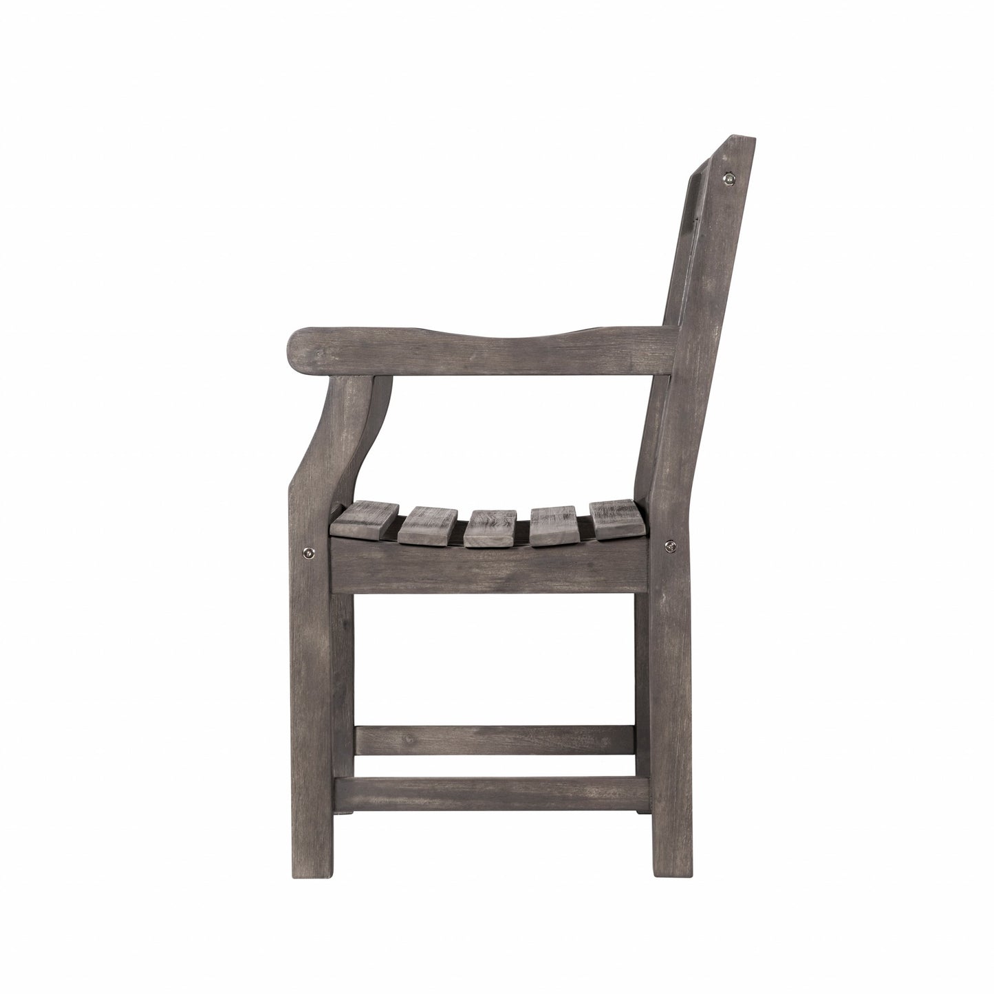 Distressed Patio Armchair with Diagonal Design-3