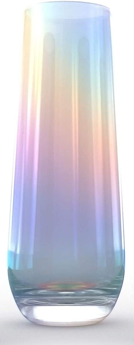 Iridescent Luster Pearl Radiance Set of 4 Wine Glasses 10oz - Radiant and Nostalgic Large Red or White Wine Glass, Entertaining An Ethereal Experience-3