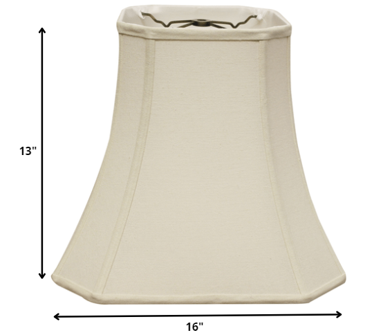 16" Inherent Slanted Square Bell Linen Lampshade-4