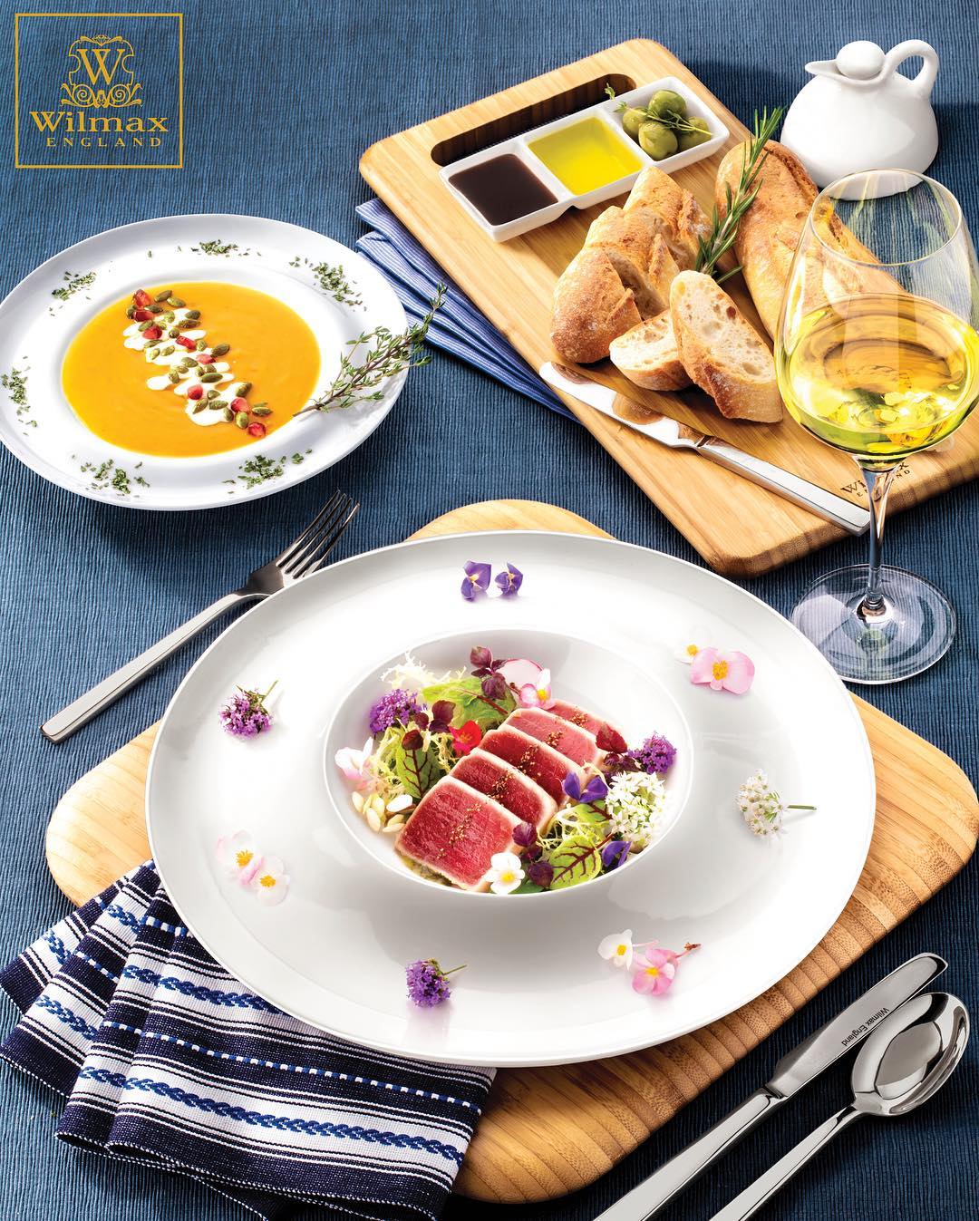 Set Of 3 Bamboo Long Serving Board 23.6" inch X 7.9" inch | 60 X 20 Cm-2