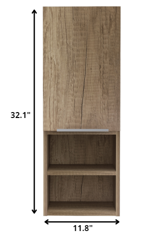 32” Modern Light Oak Medicine Cabinet-3