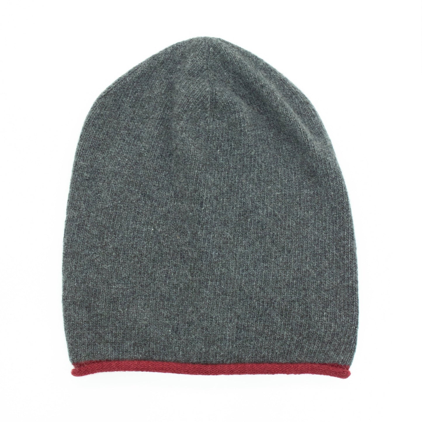 LADIES CASHMERE HAT WITH CONTRAST COLOR EDGE-5