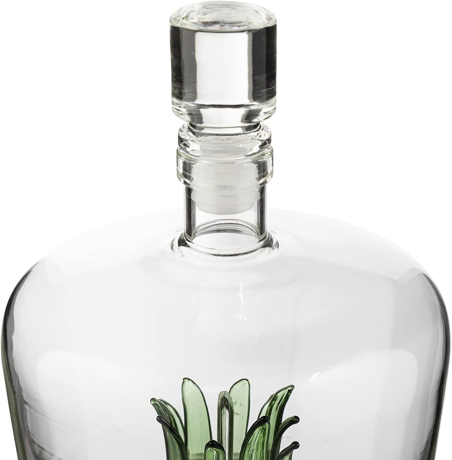 Tequila Decanter With Agave Plant, Glass Agave Decanter Perfect For Any Bar Or Tequila Party, 25 Ounce Bottle by The Wine Savant-4
