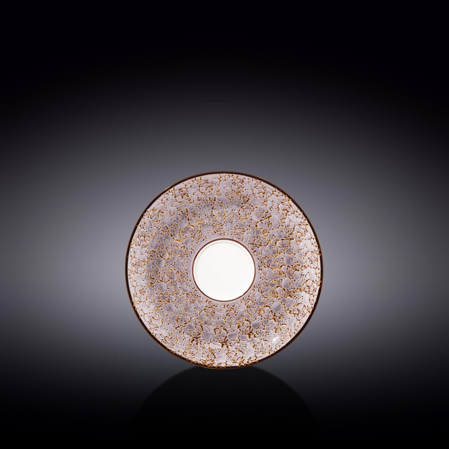 Set Of 6 Violet / Lavender Porcelain Saucer 6" inch | 15 CM-0