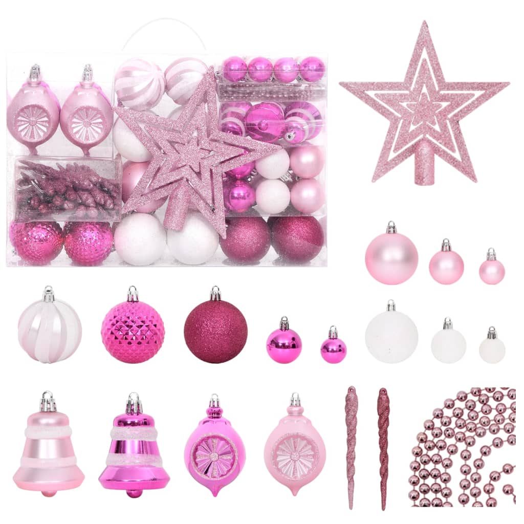 vidaXL Christmas Bauble Set 108 Piece Xmas Decoration Ornament Multi Colors-7