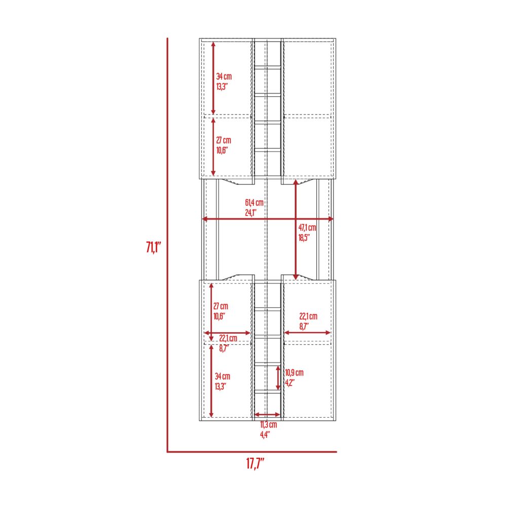 Corner Bar Cabinet Bell, Ten Wine Cubbies, Aged Oak Finish-8