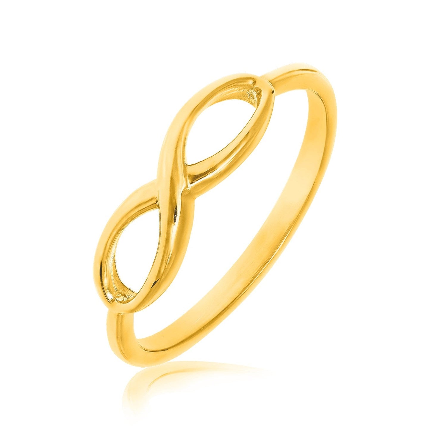 14k Yellow Gold Infinity Ring in High Polish-0