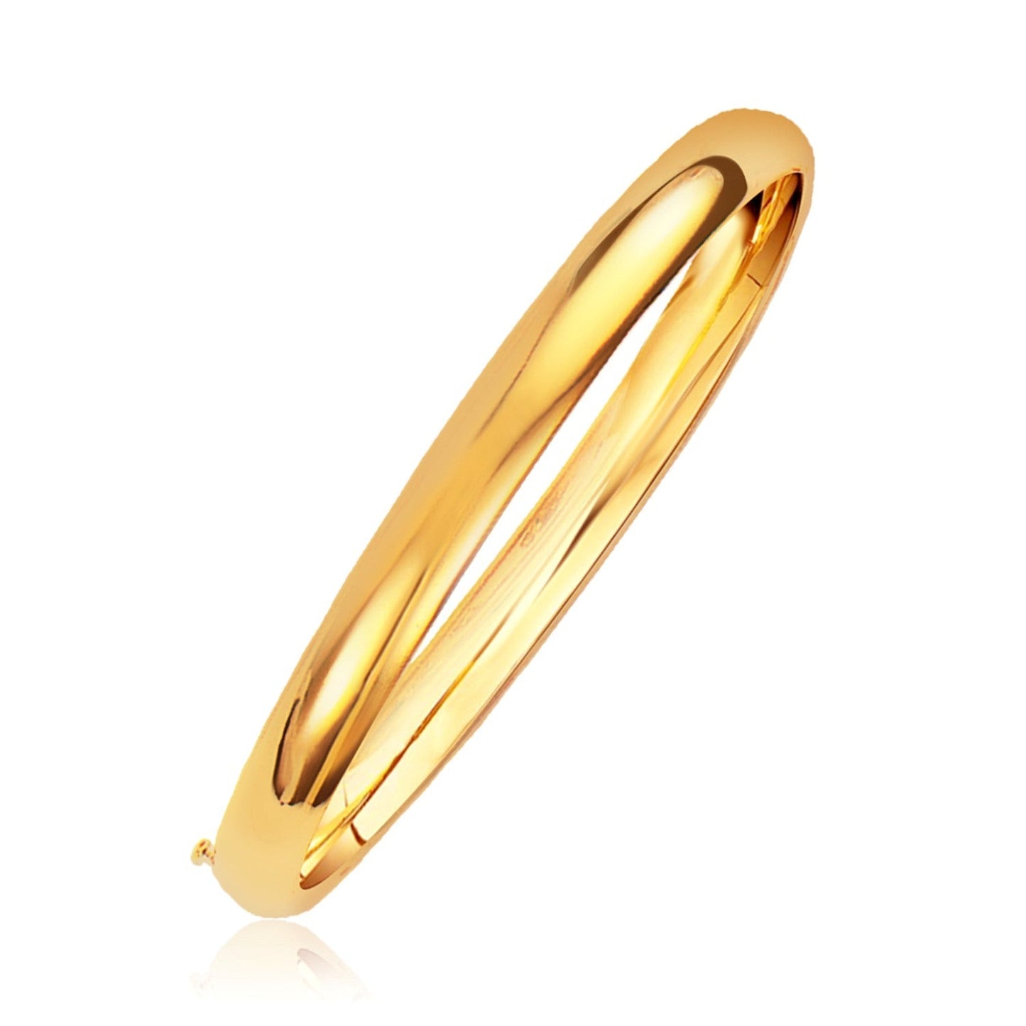 Classic Bangle in 14k Yellow Gold (6.0mm)-0
