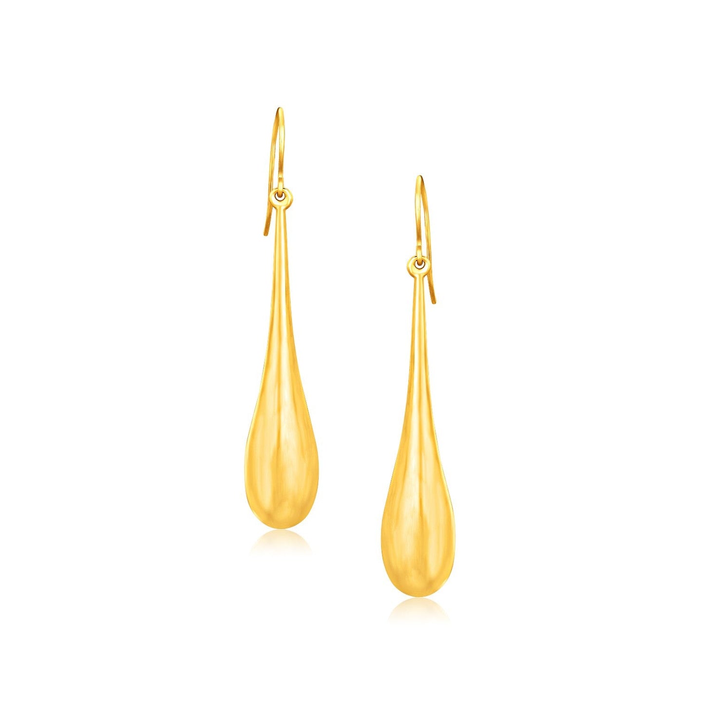 14k Yellow Gold Dramatic Drop Earrings-0