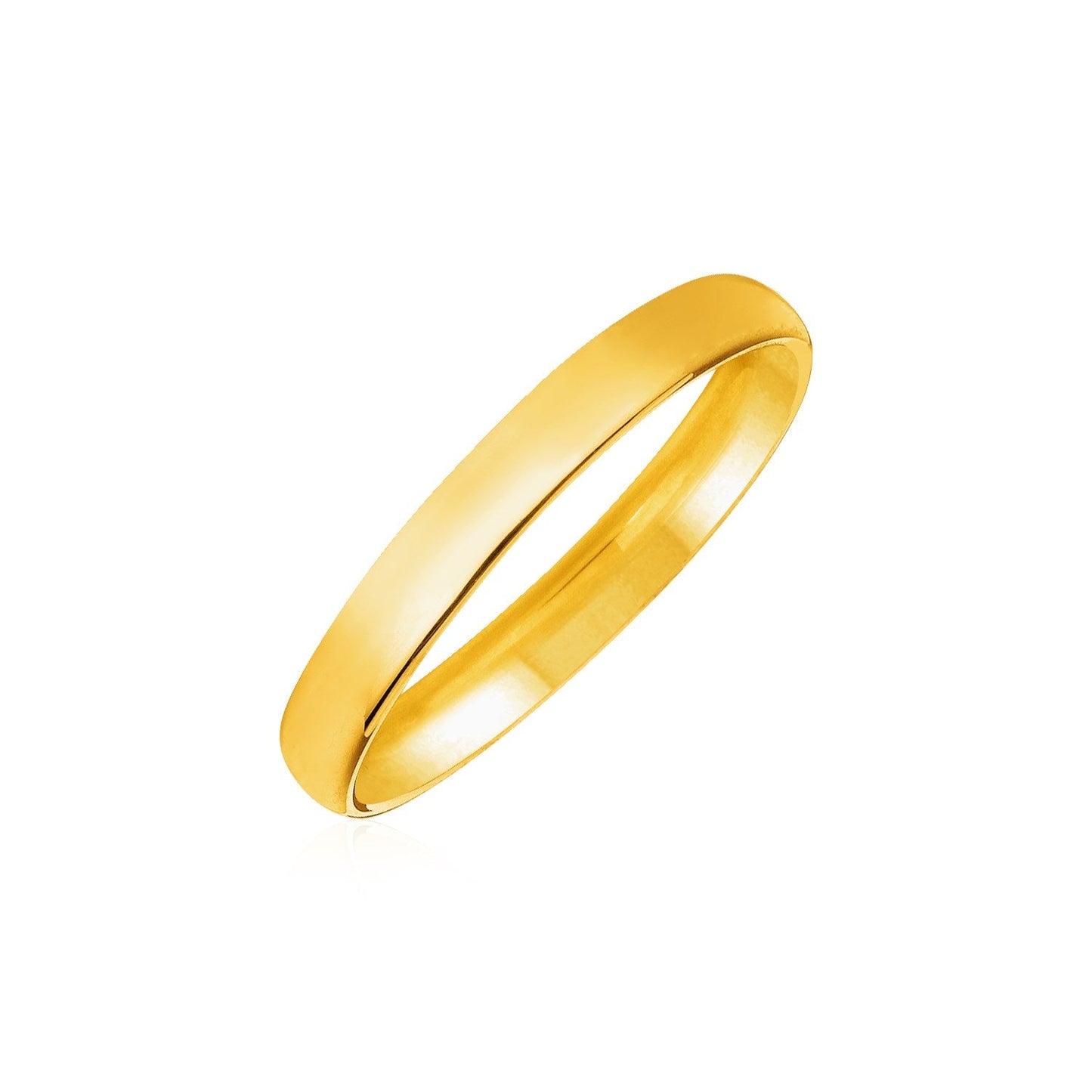 14k Yellow Gold 5mm Comfort Fit Wedding Band-0