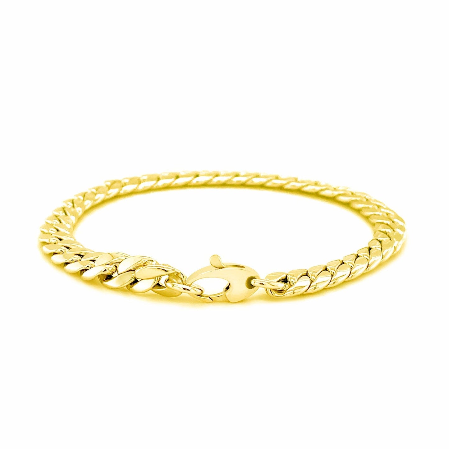 14K Yellow Gold Cuban Link Bracelet-2