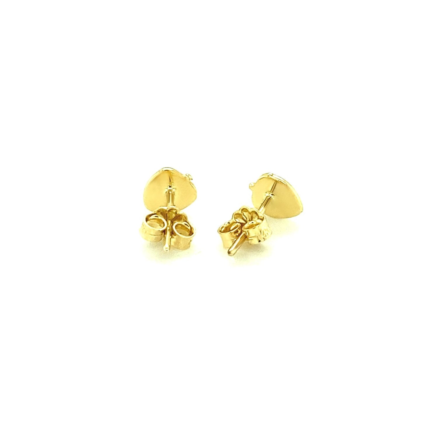 14k Yellow Gold Enameled Strawberry Childrens Earrings-3