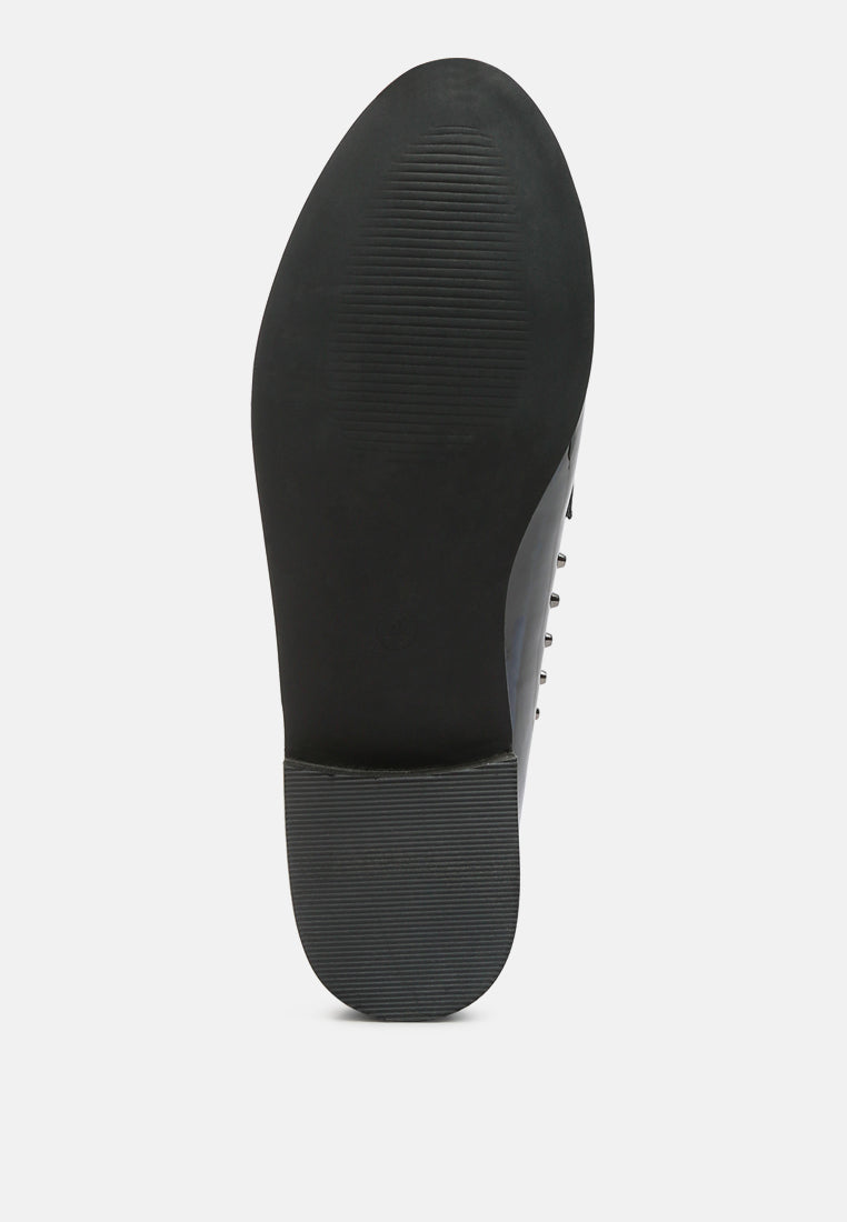 emilia patent stud penny loafers-14