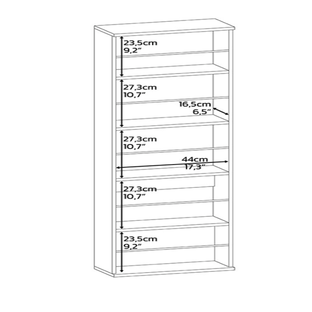 Wall Mounted Shoe Rack With Mirror Chimg, Single Door, White Finish-4