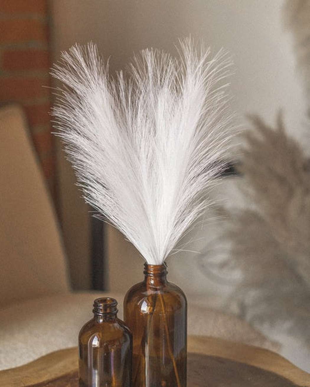 White Faux Mini Pampas Grass (3)-1