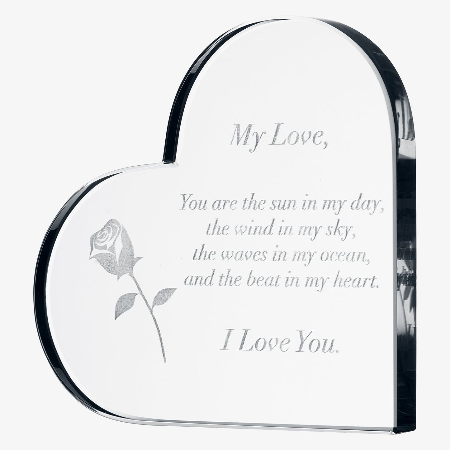 Anniversary, Birthday & Everyday 24K Gold Rose Love Box for Wife, Her, Women - Engraved Wooden Set 'To My Beautiful Love' Inscription, Includes Crystal Heart - For Birthday 1st Anniversaries-6