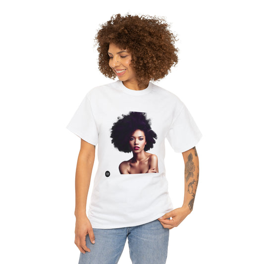 Camiseta femenina de algodón pesado