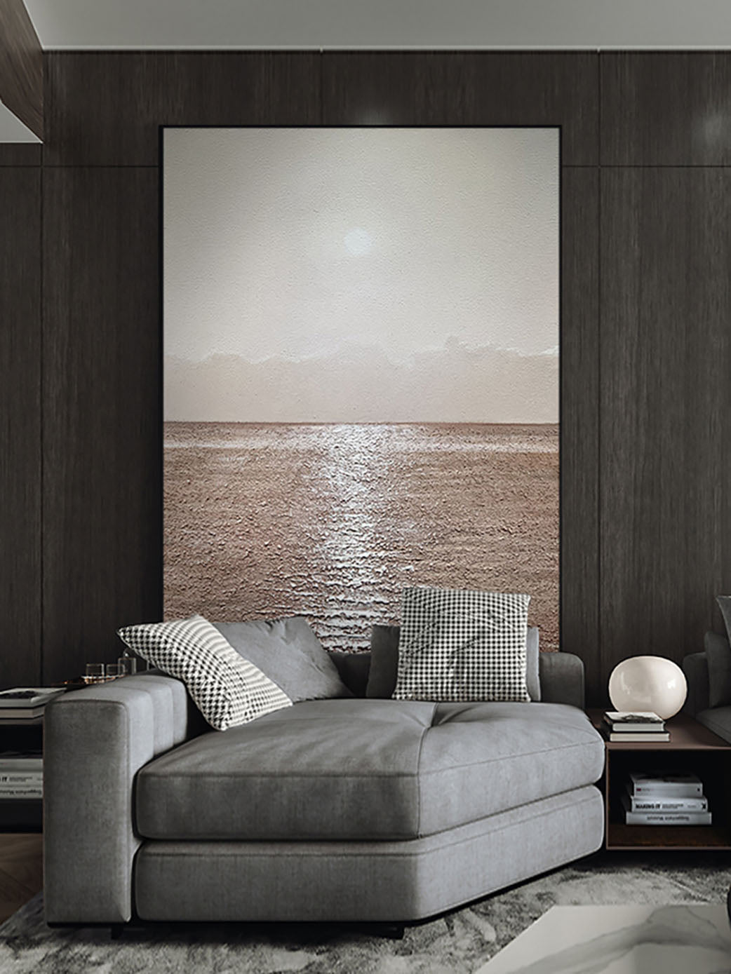 Black and White Fabric Airplane Wall Decor