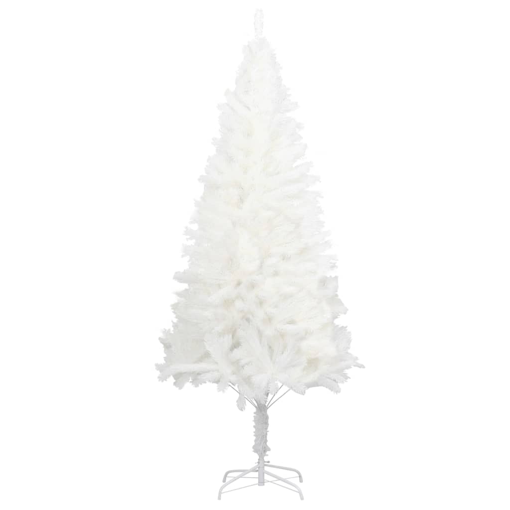 vidaXL Artificial Christmas Tree with Stand White PE Holiday Decor Multi Sizes-1