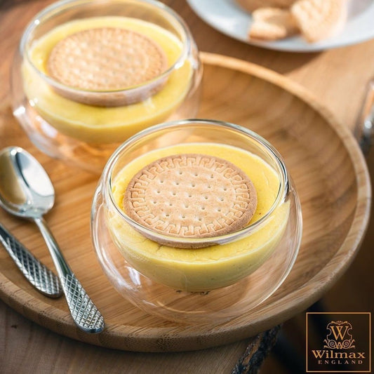 Set Of 6 Double-Wall Vacuum Sealed Thermo Glass Bowl 6.8 Fl Oz | 200 Ml-0