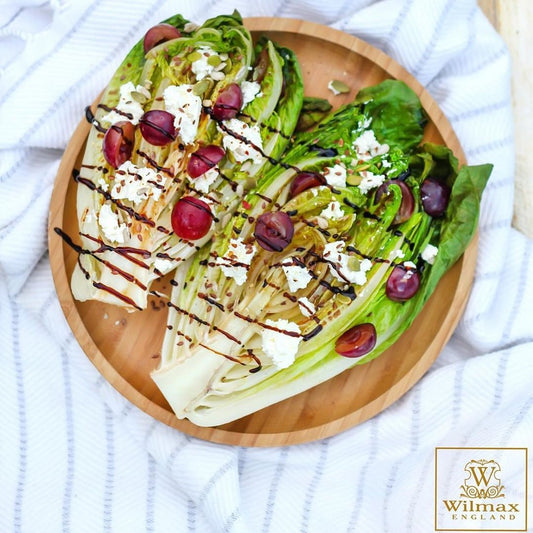 Set Of 3 Bamboo Round Platter 12" inch |For pizza / Barbecue / Steak-0