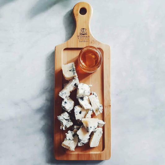 Set Of 10 Bamboo Tray 8" inch X 2.75" inch | For Appetizers / Barbecue-0