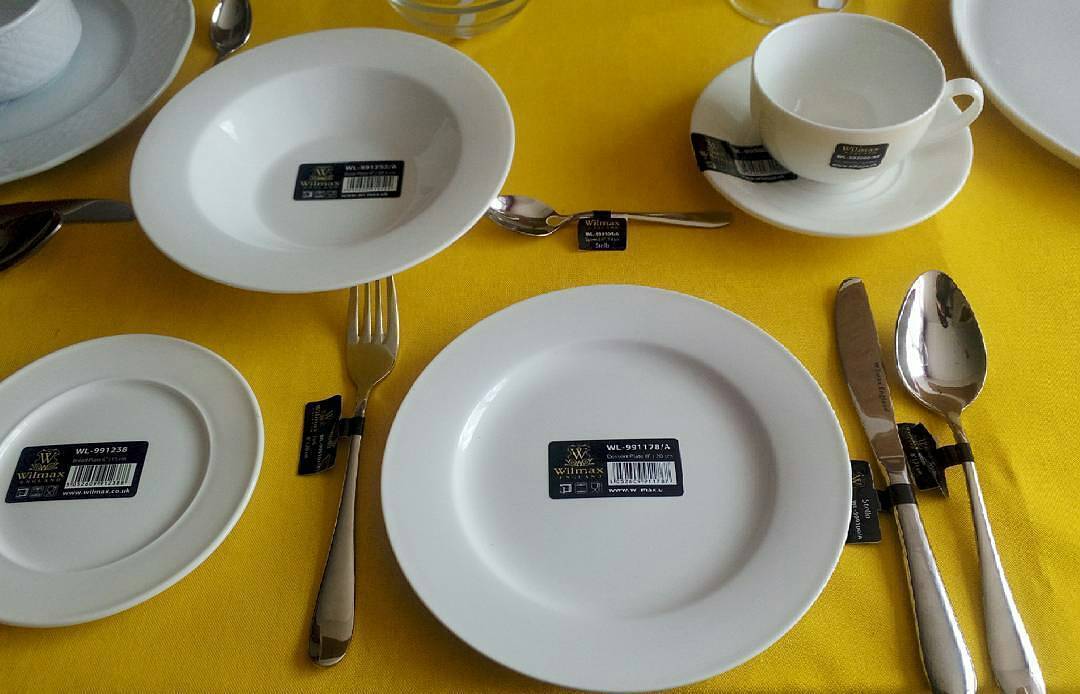 Set Of 12 Professional Rolled Rim White Bread Plate 6" inch | 15 Cm-3