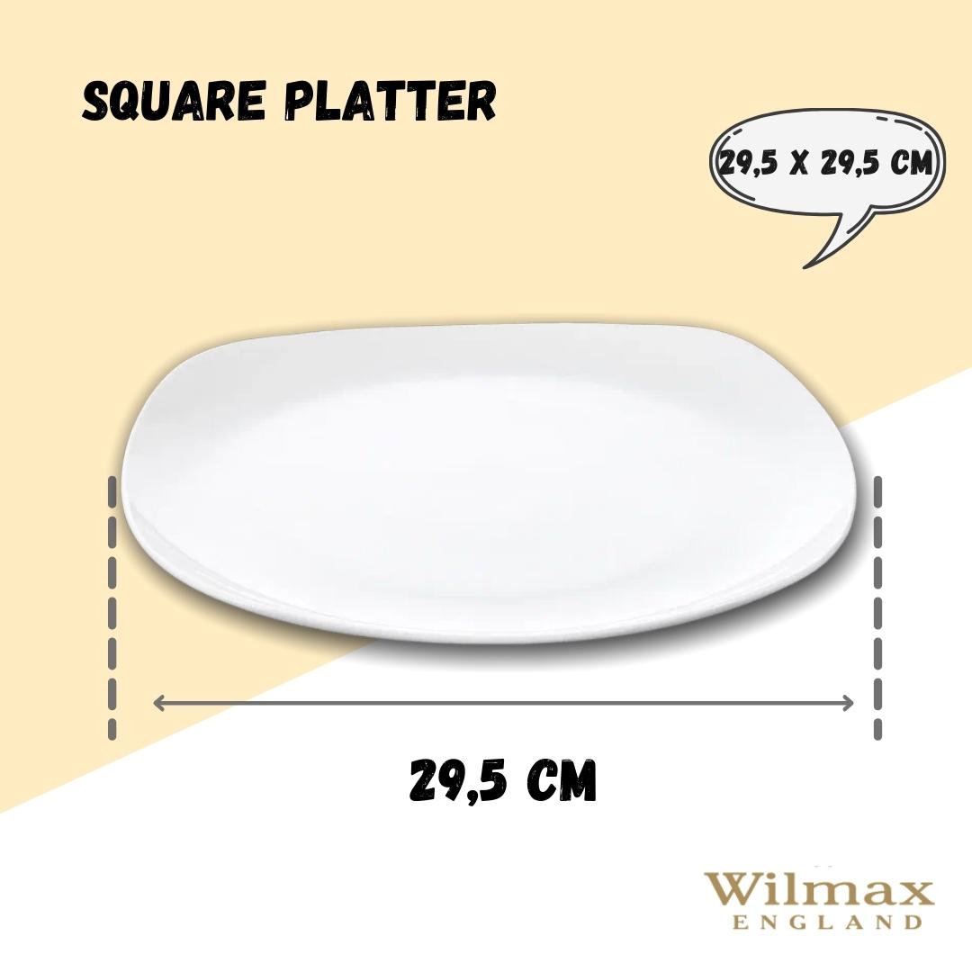 White Square Platter 11.5" inch X 11.5" inch | 29.5 X 29.5 Cm-8
