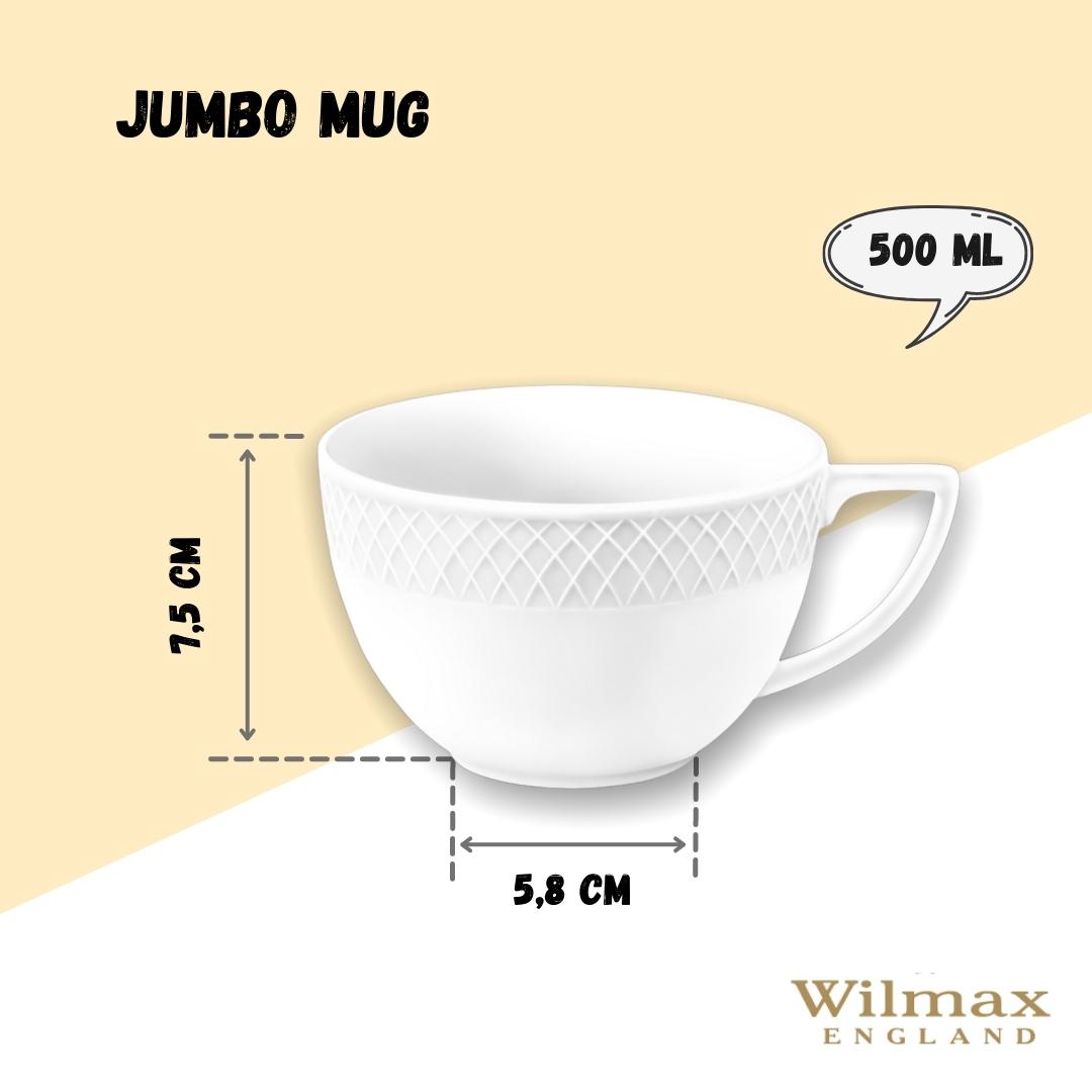 White Jumbo Coffee / Cappuccino Mug 17 Oz | 500 Ml-9