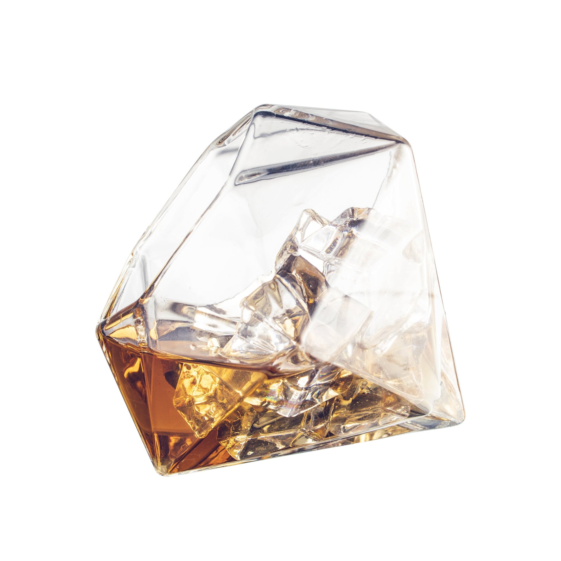 The Wine Savant Diamond Whiskey Decanter l With 2 Diamond Glasses Liquor, Scotch, Rum, Bourbon, Vodka, Tequila Decanter (750 ML DECANTER)-2