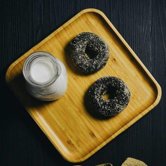 Set Of 3 Bamboo Square Platter 13" inch X 13" inch | For Appetizers / Barbecue / Steak-0