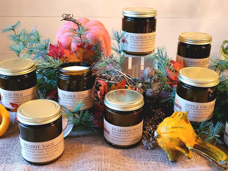 Whiskey Barrel Soy Wax Candle | 9 oz Amber Apothecary Jar-2