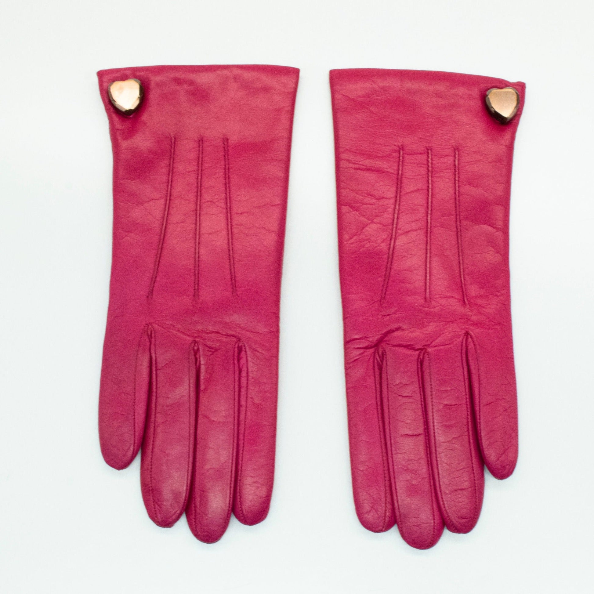 LEATHER GLOVES WITH HEART-2