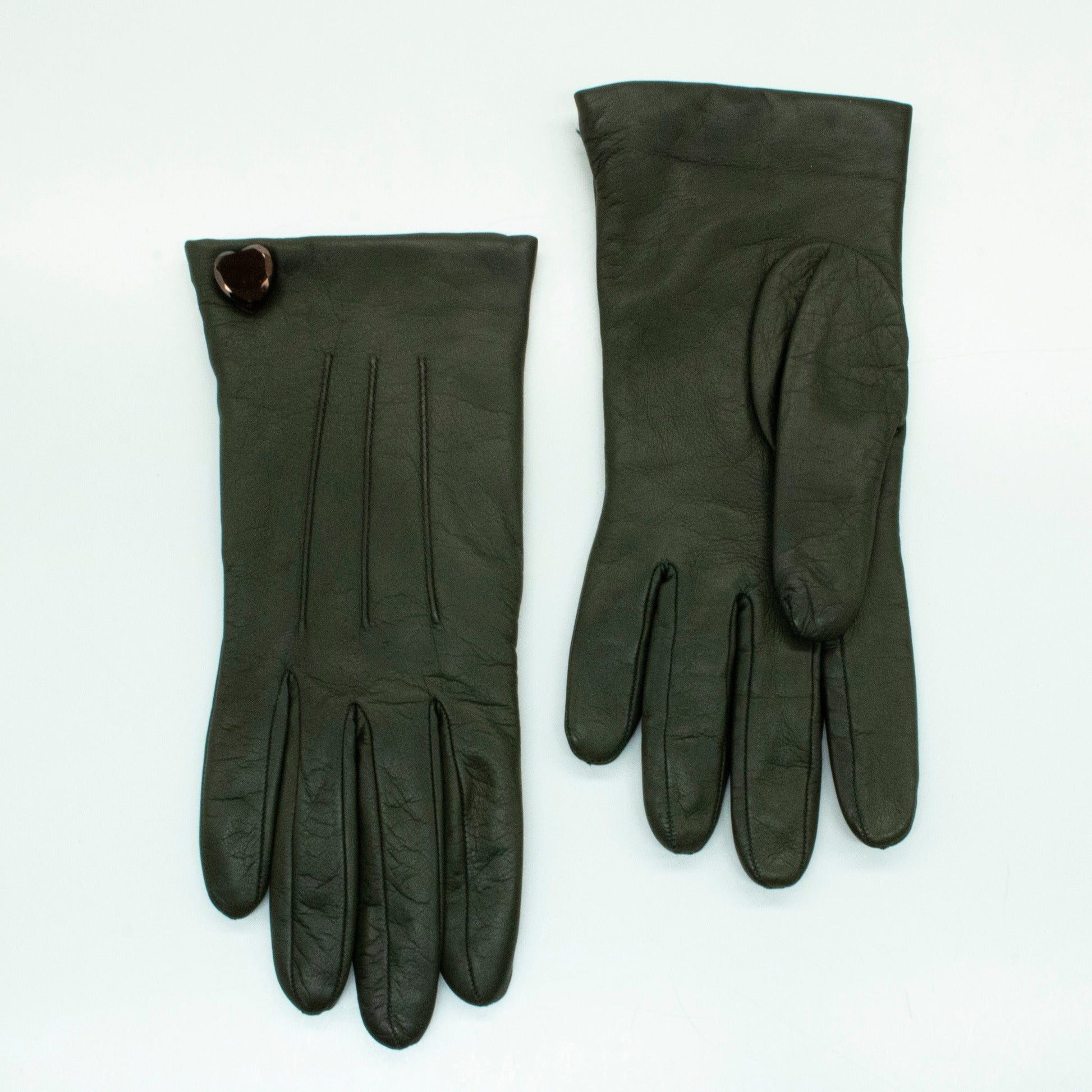 LEATHER GLOVES WITH HEART-1