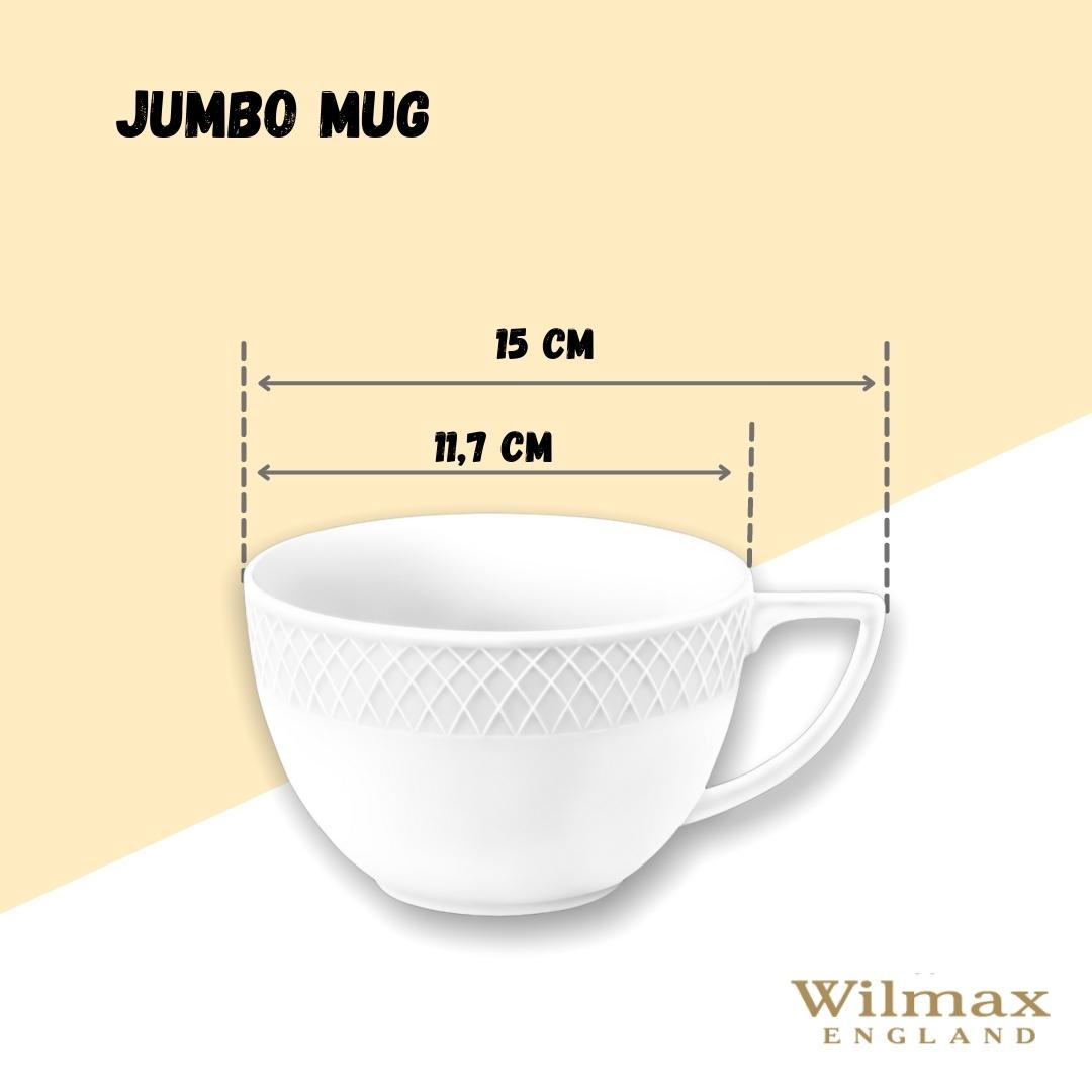 White Jumbo Coffee / Cappuccino Mug 17 Oz | 500 Ml-10