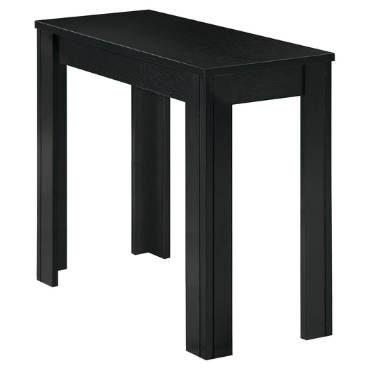 12" x 23.75" x 21.5" Black Particle Board Laminate Mdf  Accent Table-0