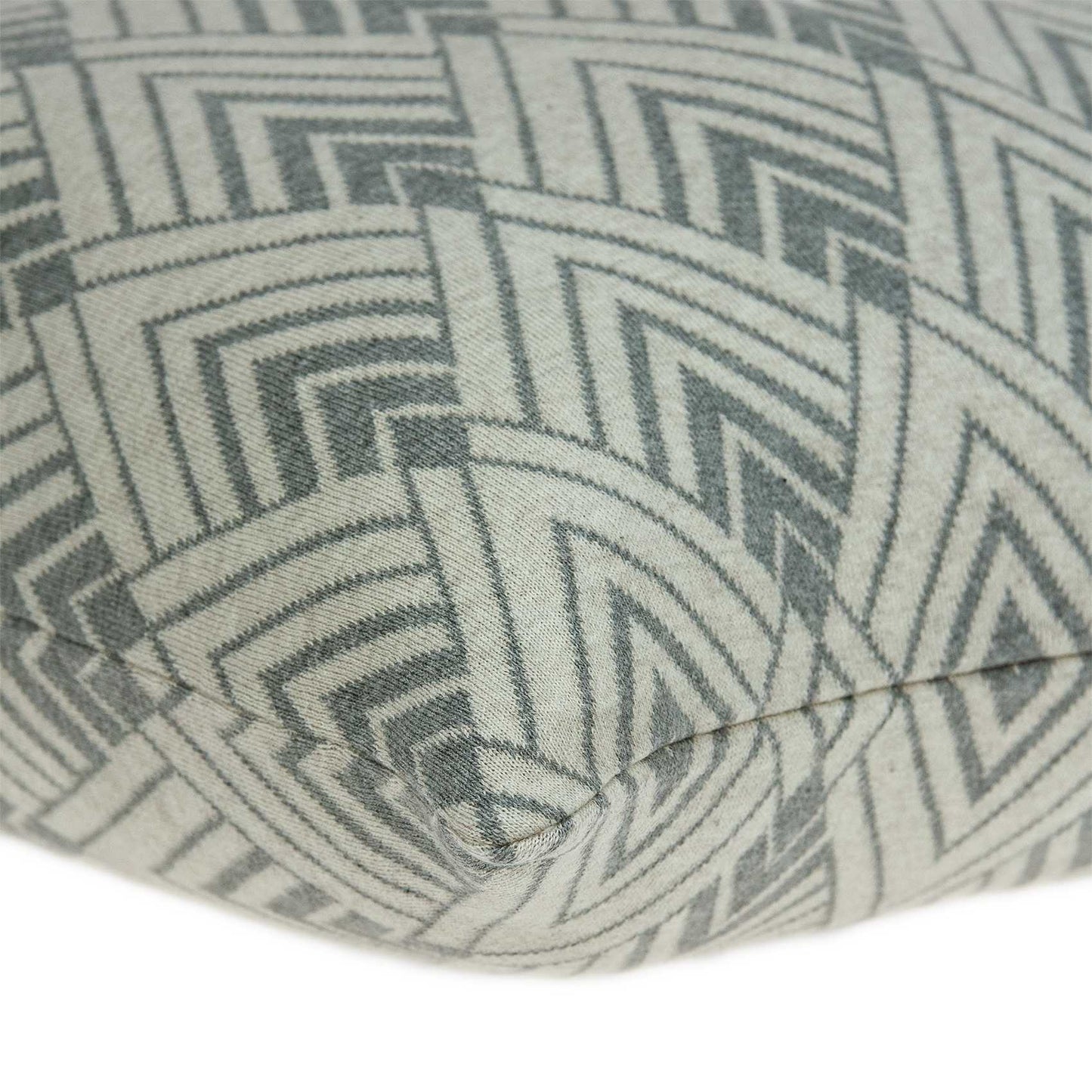 20" x 7" x 20" Beautiful Transitional Tan Cotton Pillow Cover With Poly Insert-3