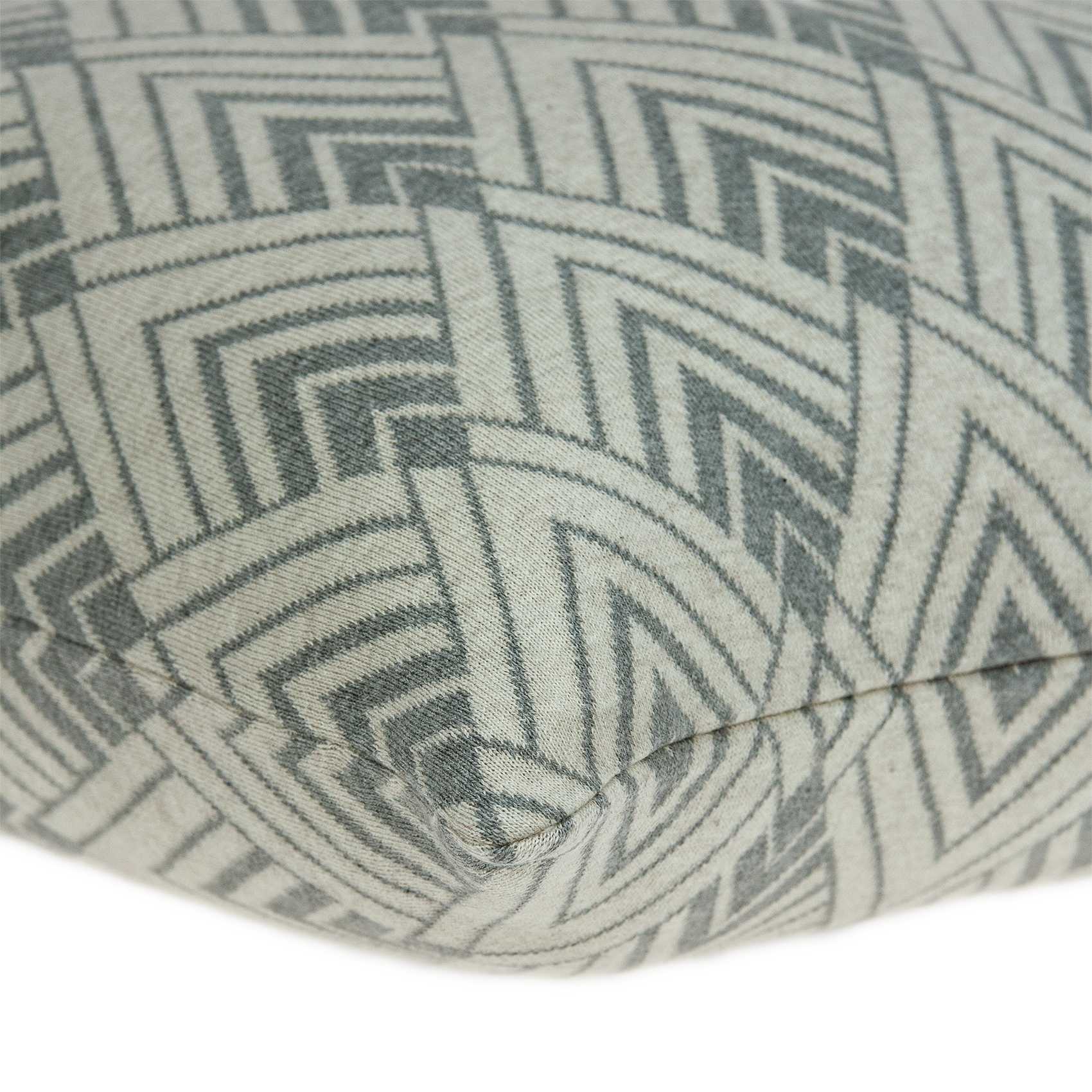 20" x 7" x 20" Beautiful Transitional Tan Cotton Pillow Cover With Poly Insert-3