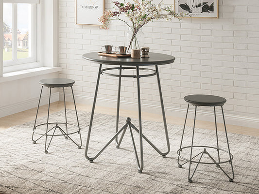 3 Piece  Counter Height Set in Gray Oak  Sandy Gray-0